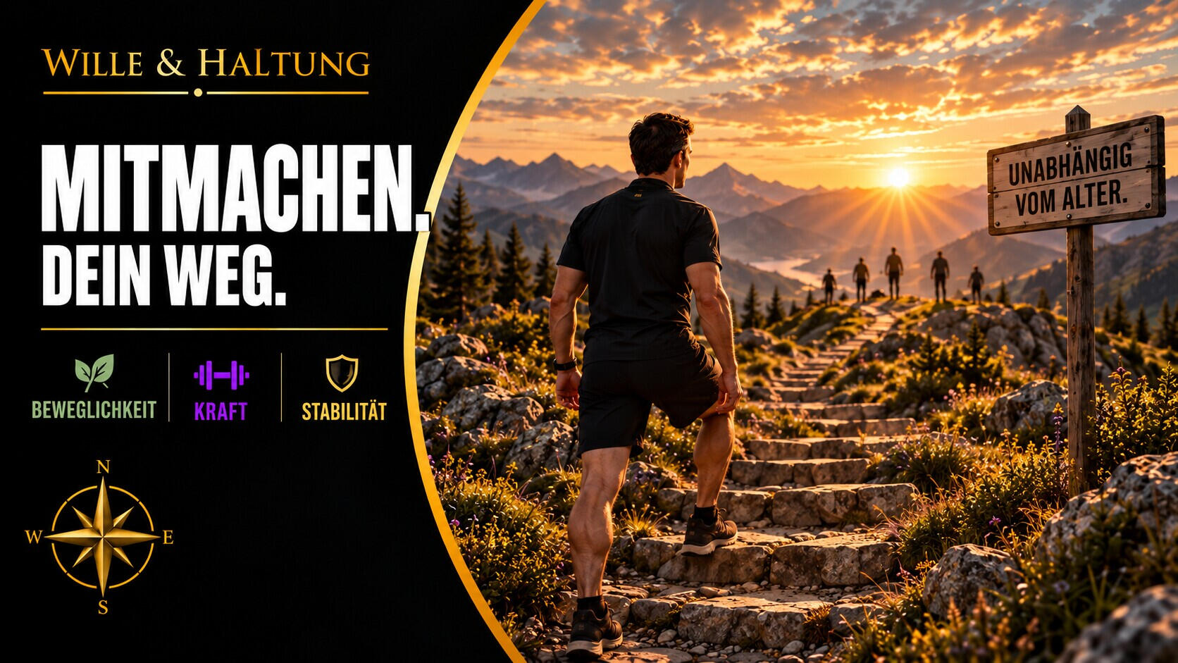 Wille & Haltung – Willenskraft, Widerstandskraft und gesundes Altern